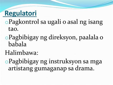 REGULASYON (Tagalog).